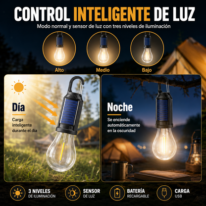 Ampolleta Solar Recargable Usb Emergencia