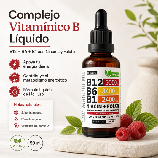 VITAMINA B12 - B6 - B1 Redescubre tu vitalidad con más energía para cada día
