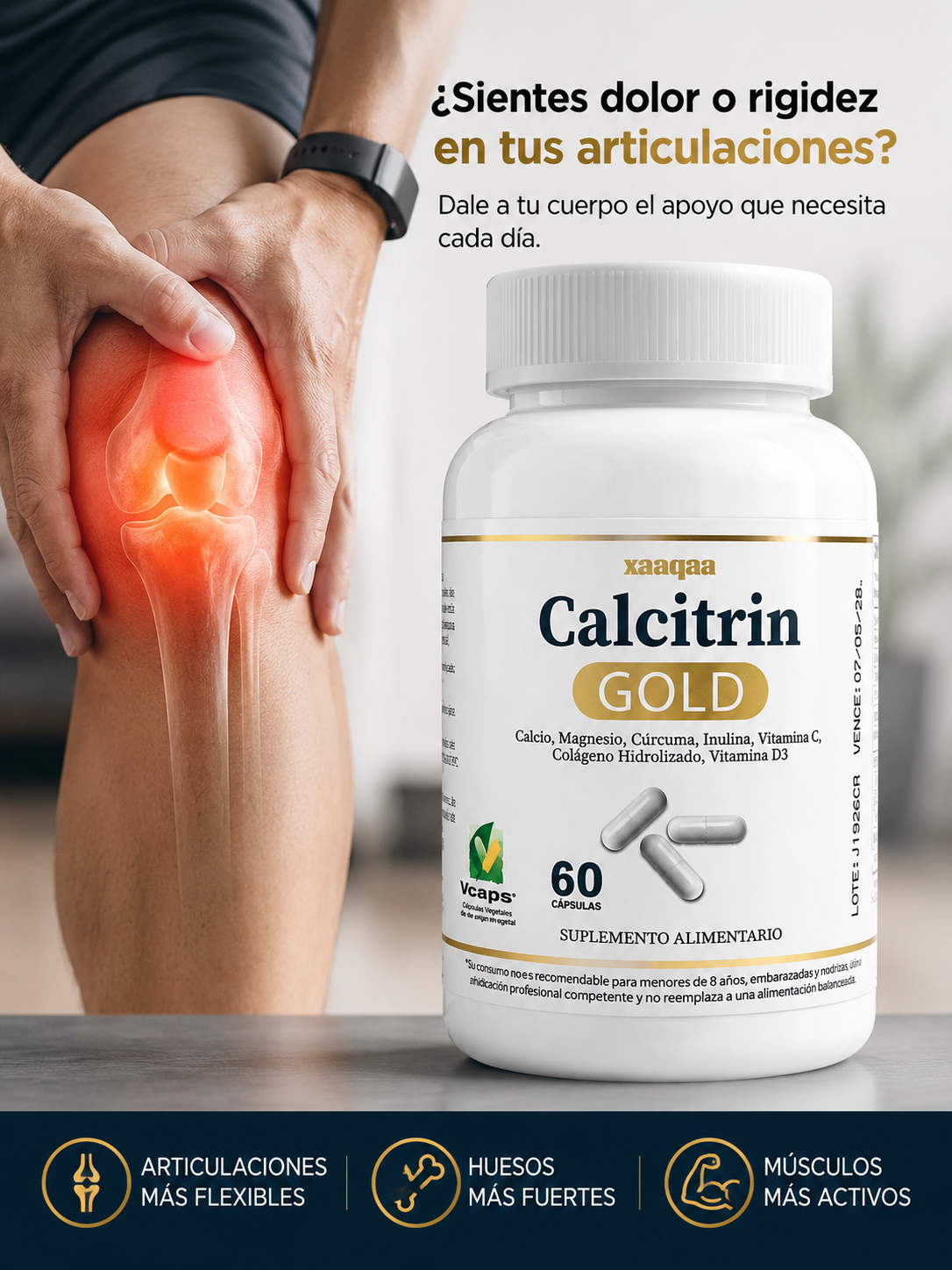 Calcitrin Gold - Apoyo Para Huesos y Articulaciones