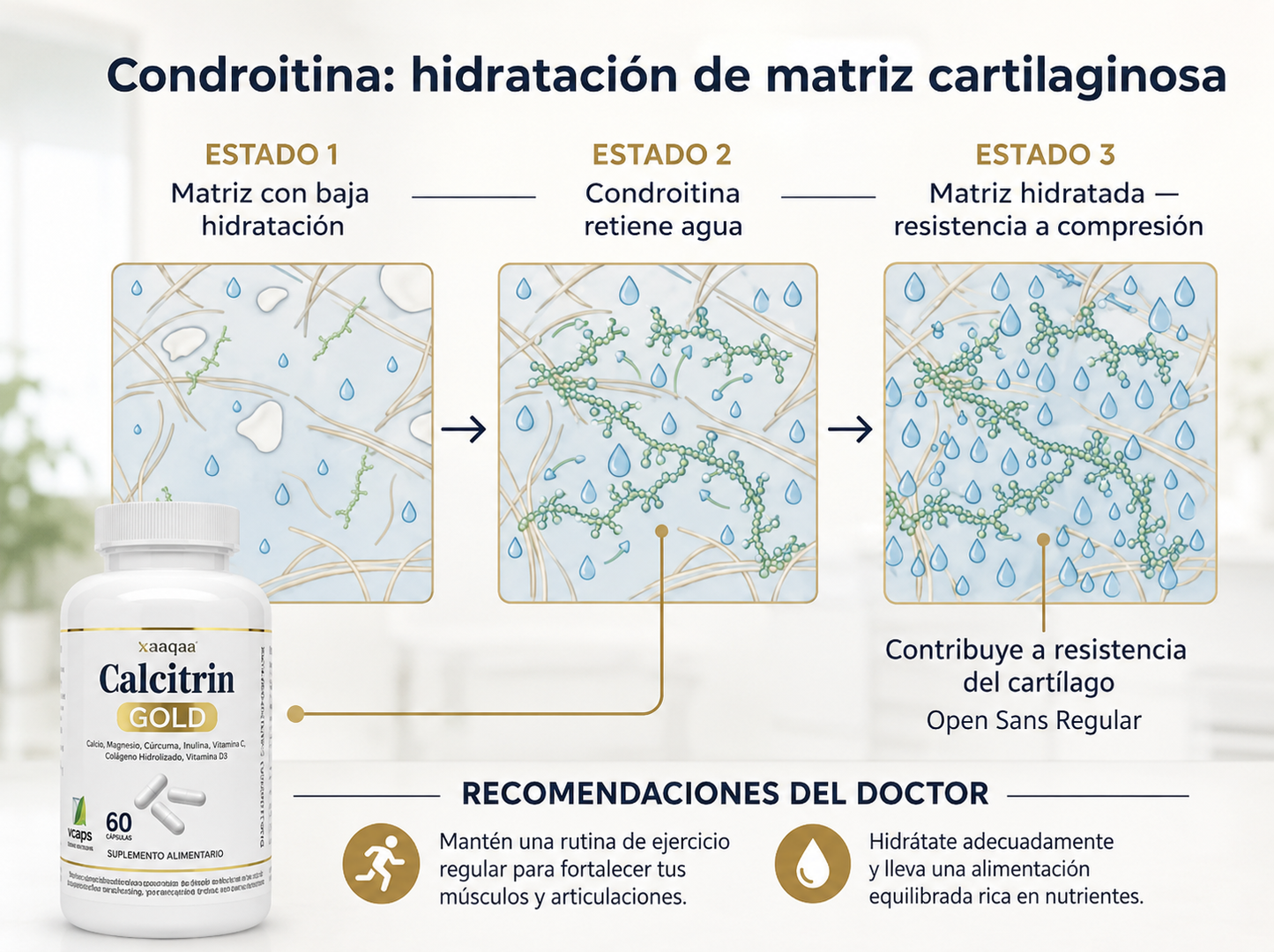 Calcitrin Gold - Apoyo Para Huesos y Articulaciones