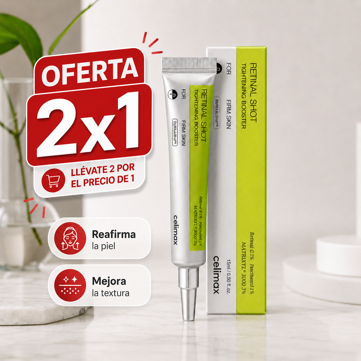 Retinal Shot Celimax - Oferta Especial 2x1