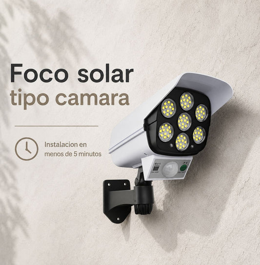 Pack 2 Focos solares tipo cámara