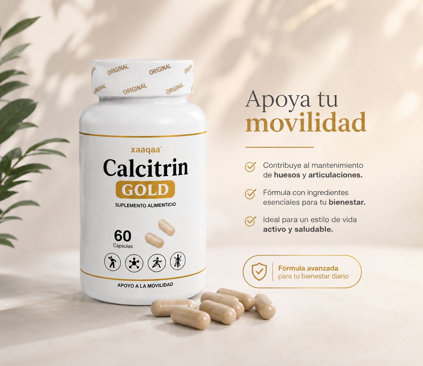 Calcitrin Gold - Apoyo Para Huesos y Articulaciones